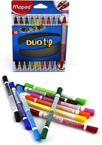MAPED 849010 COLOR PEPS DUO 10 RENK KEÇELİ KALEM