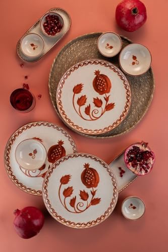 Porselen Ottoman Elegance 14 Parça 6 Kişilik Kahvaltı Takımı