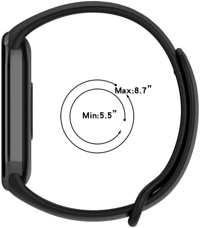 Mi Band 8 ile uyumlu Saat Kayışı Mi Band 8 İle Uyumlu Kaliteli Termoplastik Kordon