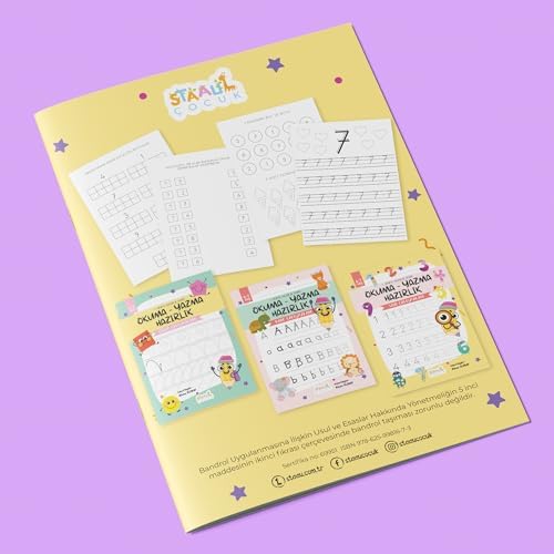 1. Sınıfa Hazırlık Serisi / Okuma - Yazma Hazırlık / Sayı Çalışmaları Aktivite Kitabı