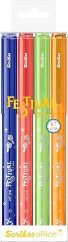 Festival Jel Kalem 0.7 mm Vivid Renkler 4'Lü Blıster - 1