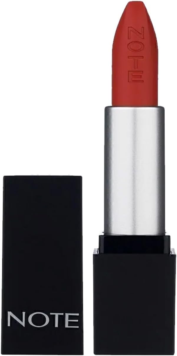 Note Mattever Lipstick 17 Dress Red Yarı Mat Saten Bitişli Ruj, Kızıl Kahverengi
