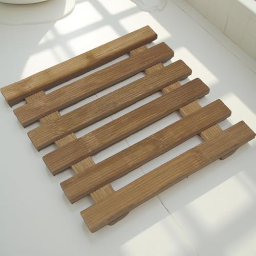 Doğal Bambu, Kare Şekilli, 15x15 cm, Tencere Altlığı