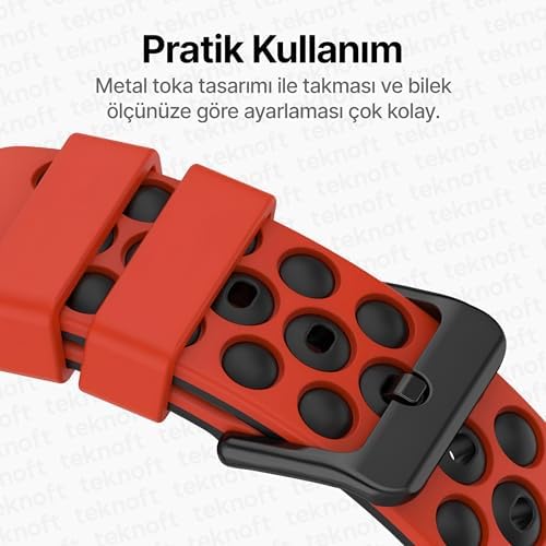 22mm ile Uyumlu Saatler için Çift Renkli Benekli Model 46mm Silikon Kordon (GT6 Pro/GT6/GT5 Pro/GT5/GT4/ 4 Pro/GT3/GT3 Pro/GT2/GT2 Pro)