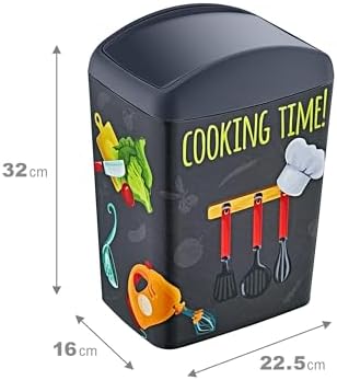 Soft Resimli Çöp Kutusu Döner Kapak 10 LT COOK