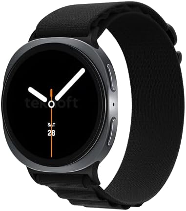 Galaxy 8 (40mm/44mm) ve 8 (46mm) ile Uyumlu Metal Bağlantılı, Hafif ve Yumuşak Kumaş Loop Kordon