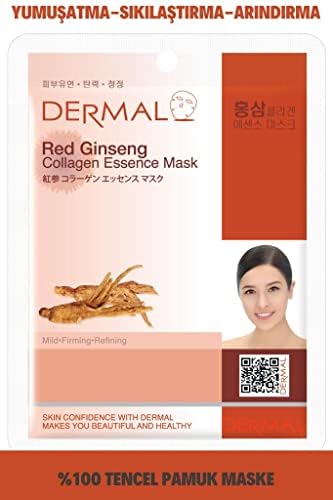 Arındırıcı, Serinletici, Sıkılaştırıcı Kırmızı Ginseng Özlü Kolajen Maske 23gr