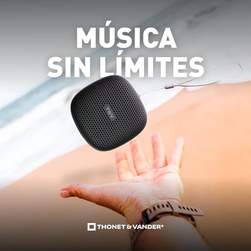 Thonet & Vander 10W RMS Taşınabilir Bluetooth 8 Saat Dinleme Süresi Siyah Renk