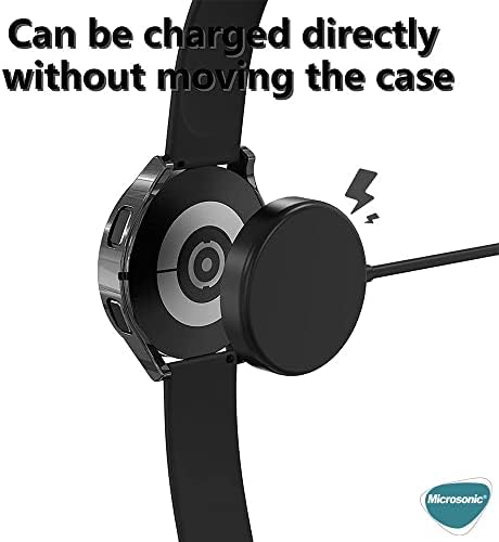 Galaxy 5 44mm için Kılıf 360 Full Round Soft Silicone Şeffaf [Galaxy 5 44mm ile Uyumlu Kılıf - Şeffaf]