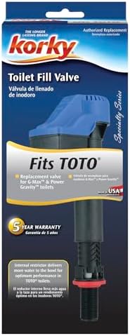 528T Yedek TOTO Tuvalet Doldurma Vanası - G-Max ve Power Tuvaletlere Uyar -Kurulumu Kolay - ABD'de Üretilmiştir