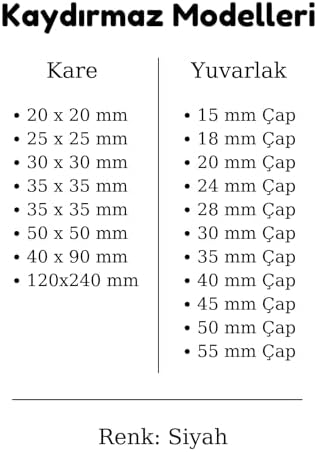 Siyah Keçe 72 Adet 1,5 Cm Daire Yapışkanlı, Masa, Koruma Yuvarlak Siyah Keçe