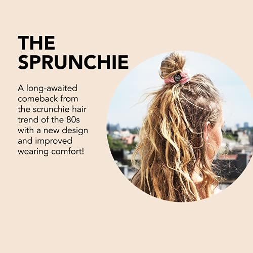 Sprunchie Saç Tokası - Prima Ballerina - Pembe Kadife Kumaş