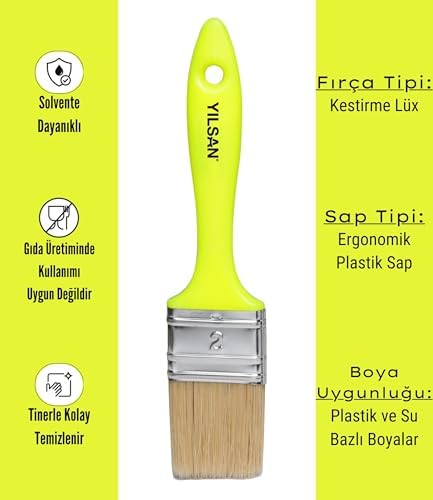 Boya Fırçası [No: 2 (5 cm), Kestirme Lüks]