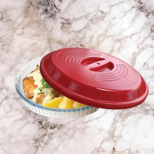 Plastik Buhar Kanallı Yuvarlak Borcam Kapağı