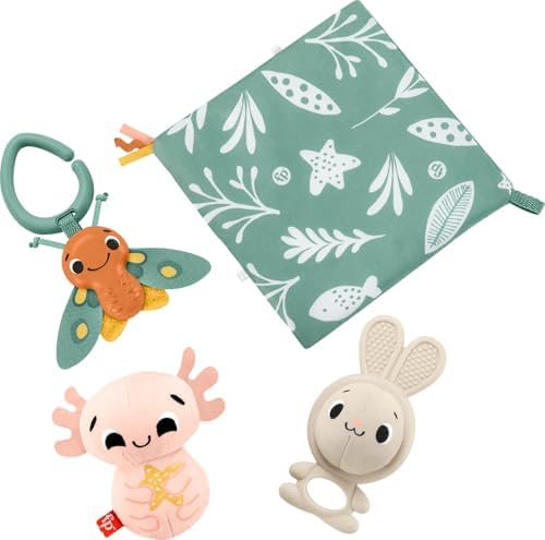 Duyuları Harekete Geçiren Oyun Seti Bebekler için duyusal gelişime ve ince motor becerilerine yardımcı 4 oyuncaktan oluşan Duyuları Harekete Geçiren Hediye Seti HRB17