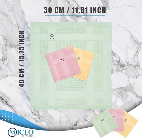 | Mikrofiber Temizlik Bezi 3'lü Set | Sihirli Bez | Cam, Ayna Bezi | Soft Seri (30x40)