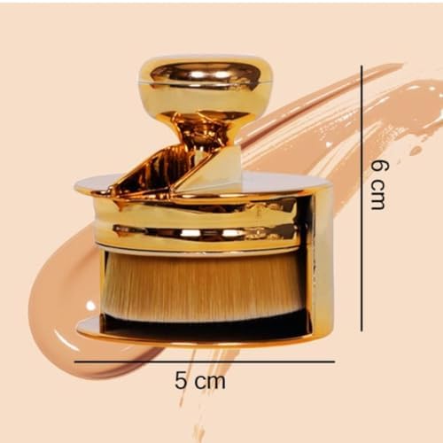 BUFFER® Profesyonel Geniş Pratik Tutma Saplı Gold Büyük Fondöten Yayma Fırçası