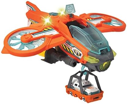 Dickie Toys Dickie, 203794000, Rescue Hybrids-Sky Patroller Oyuncak Oyuncağı, Su Püskürtme ve Kurtarma Sepeti, Fonksiyonel, Ses ve Işık, Diğer RH Serisi ile Uyumlu, Die-Cast (Metal) Araçlı, 29 cm