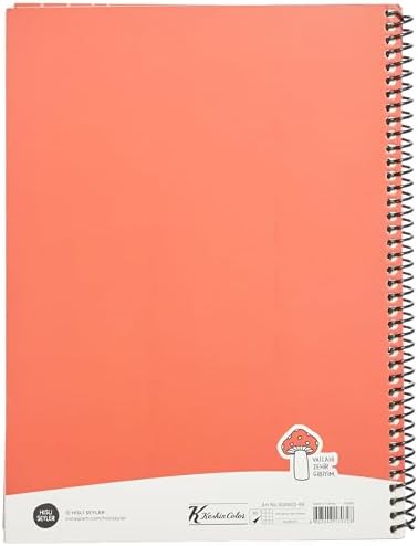 80 Yaprak Kareli Hafif Kağıt Stickerli Defter, Zehir Gibiyim, 18.5x25cm