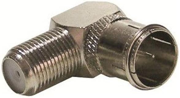 2 ADET Usin TV Uydu Anten Kablosu F Konnektör 90 Derece L Fiş Konektör Hızlı F (2)