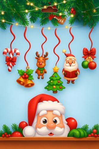 Yılbaşı Ağacı Süsü, Yılbaşı Dekoratif Banner, Şekillendirilmiş Figürleri, Parti Mazemeleri, (Banner)