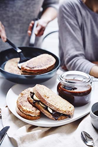 sert anodize sağlıklı seramik yapışmaz kızartma tavası, 24 cm, PAS içermez, indüksiyonlu ocaklara uygun, bulaşık makinesinde yıkanabilir, fırına dayanıklı, siyah