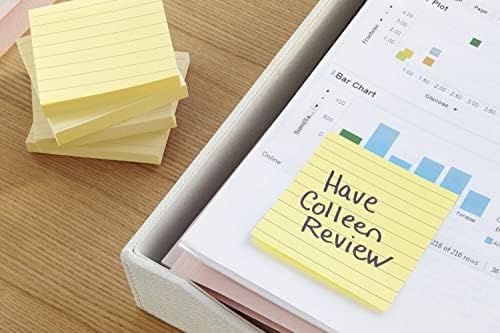 675YL Haftnotiz XL-Notes, çizgili, 100 x 100 mm, 300 Yaprak, cam göbeği, macenta, sarı