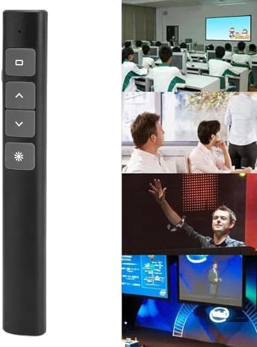 NR55 Kablosuz Sunum Tıklayıcı Kırmızı İşaretçi Slayt Gösterisi PowerPoint Win10 Mac Keynote Slaytlar(B3)