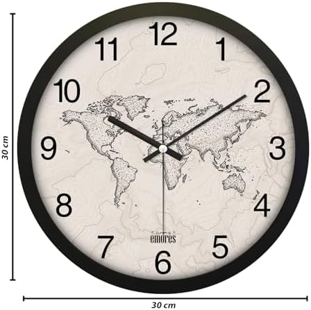 30 Cm Gerçek Cam Sessiz Mekanizma Duvar Saati