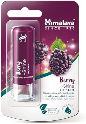 Himalaya Since 1930 Parlatıcı Dudak Bakım Kremi, Böğürtlen, Nemlendirici,%100 Doğal Renk, Silikon Içermez, 4,5 gr