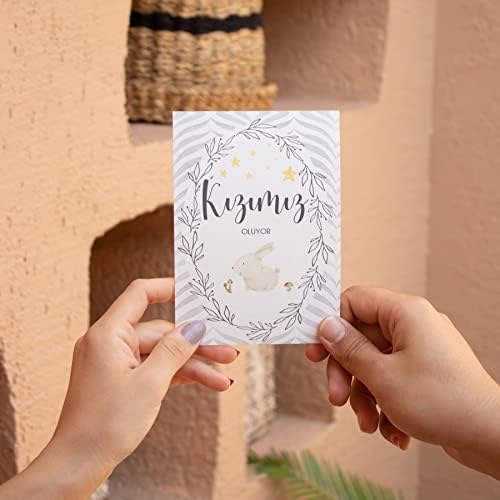 Woodland Hamile Anı Kartı - 24’lü Gebelik Fotoğraf Çekim Kartları - Hamilelik Duyuru Kartları