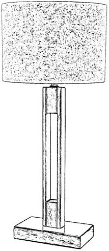 ML-9108-1E Eskitme Kaplama Masa Lambası, E27, Metal, 35 Cm
