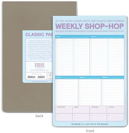 Weekly -Hop Alışveriş Listesi Pedi, Mıknatıslı 15 x 22 cm