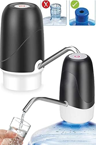 Star Otomatik Şarjlı Damacana Su Pompası Yeni Nesil Siyah Renkli Pratik Su Çekme Aparatı 1410