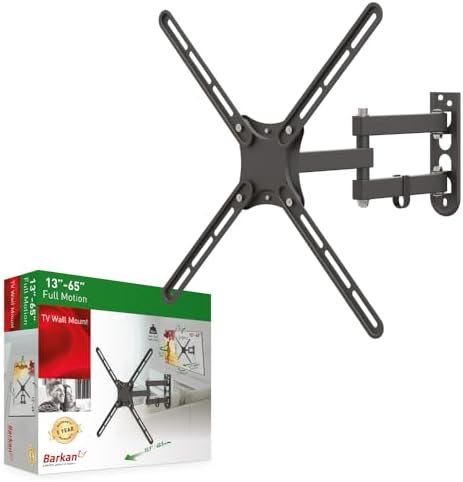 TV Duvar Montajı, 13-56 inç Tam Hareket Eklemli - 4 Hareket Ekran Braketi, 35 kg'a kadar taşıma kapasitesi, LED OLED LCD, E3433 ile uyumludur