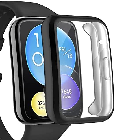 Fit 2 için Kılıf 360 Full Round Soft Silicone Siyah [ Fit 2 ile Uyumlu Kılıf - Siyah]