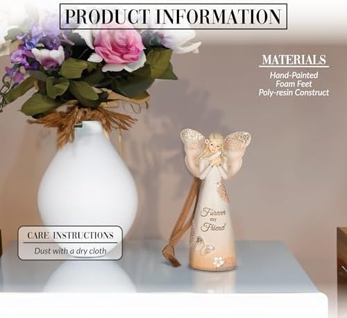 19080 Forever Friend melek figürü/Ornament, 4 – 1/2 inç