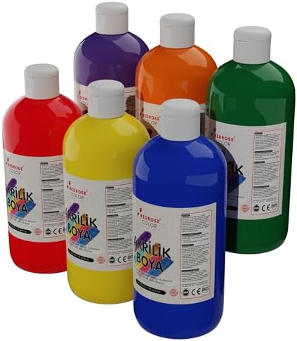 Ara Renkler Akrilik Boya 6'lı Set 6x500gr