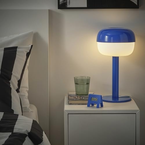 Çalar saat, parlak mavi, 7x6 cm