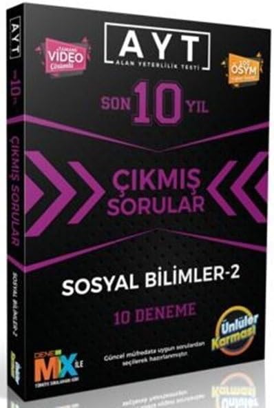 AYT Sosyal Bilimler-2 Son 10 Yıl Çıkmış Sorular 10 Deneme