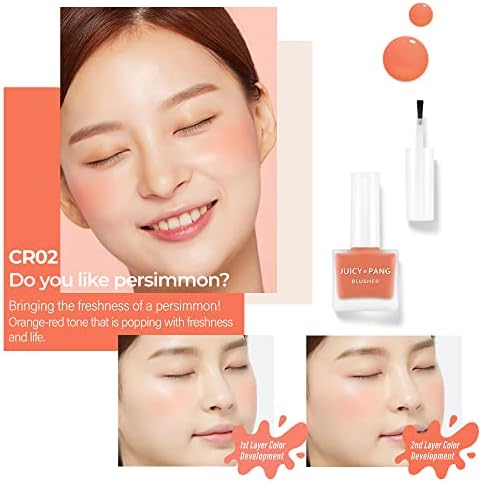 Meyve Kokulu, Nemlendirici, Doğal Görünümlü Sıvı Allık Juicy-pang Water Blusher CR02