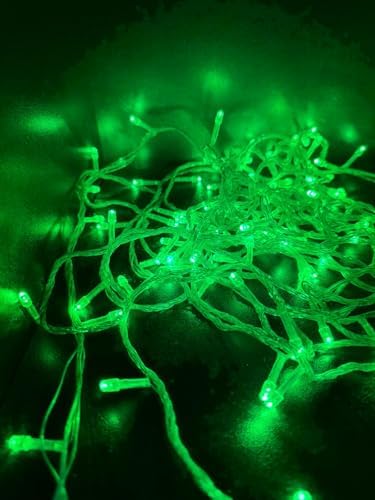 100 Lü 10 Metre Yeşil Led Dekorasyon Süsleme Dekor Lambası Gün Işığı Organizasyon (Yeşil, 10 Metre)