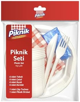 Piknik Kullan At Seti Ekonomik 6'lı Beyaz 1525