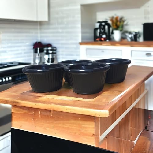 Reçellik Ve Kahve Yanı Kasesi,sosluk,sunumluk Mini 6lı (Siyah)