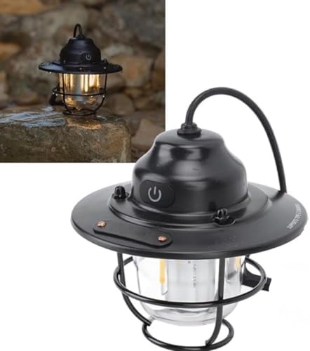 Kamp Lambası Feneri LED Kamp Feneri Suya Dayanıklı 4.000 mAh Açık Yürüyüş için Kamp Işık Lambası Elektrik Kesintisi Acil Ev Arka Bahçe Verandası Balkon Teras -30 Derece