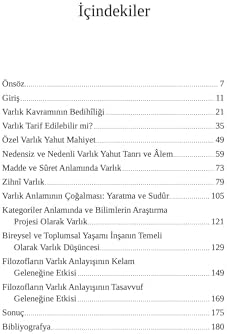 Varlık Nedir?: İslam Filozoflarının Varlık Tasavvuru
