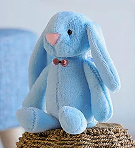 Uyku Arkadaşım PAPYONLU Uzun Kulak Peluş Tavşan 65 cm Mavi