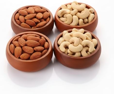 4'lü Doğal Kayın Ahşap Çerezlik ve Sosluk Seti – Fileli Yuvarlak Kahvaltılık Zeytinlik, Baharatlık ve Reçellik Sunum Kasesi (Ahşap Konsept)