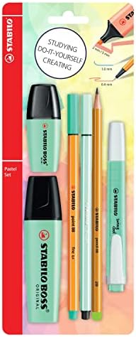 - Kalem Seti - Tek Pastel Renk - 6'lı Set - Yeşil