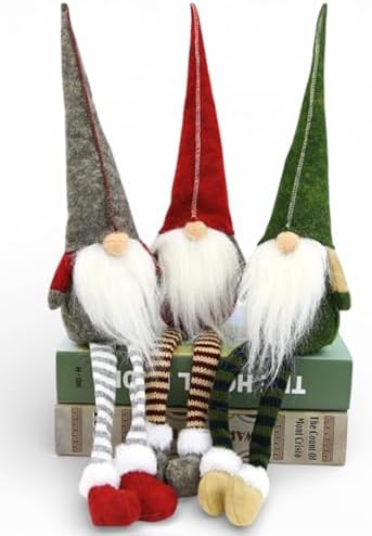 1 Adet 35 Cm Uzun Şapkalı Gnome Tomte Şans Cücesi Yılbaşı Süsü Parti Dekorasyon Süs, Kırmızı